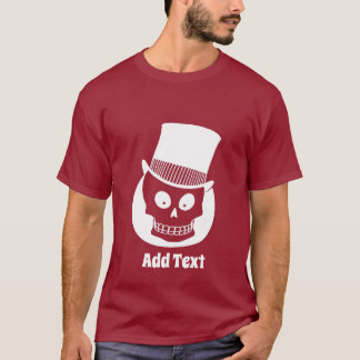 Skull in Top Hat, add text