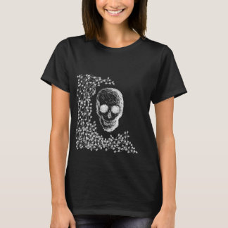 Skull, in White. T-Shirt