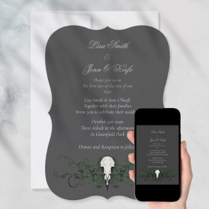 Skull & Ivy Moody Gothic Wedding Invitations
