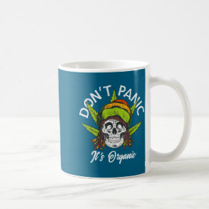Skull Jamaica Rasta Funny Don´t Panic It´s Organic Coffee Mug