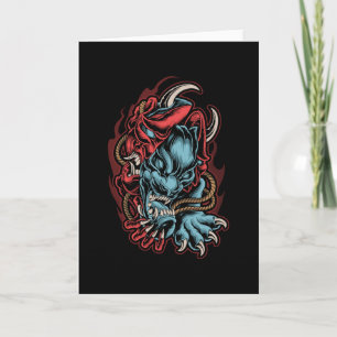 Skull Japanese Card