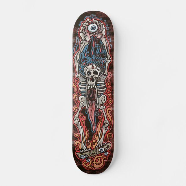 Skull Jaw Punk SK8 Board by Eat The Street (Front)
