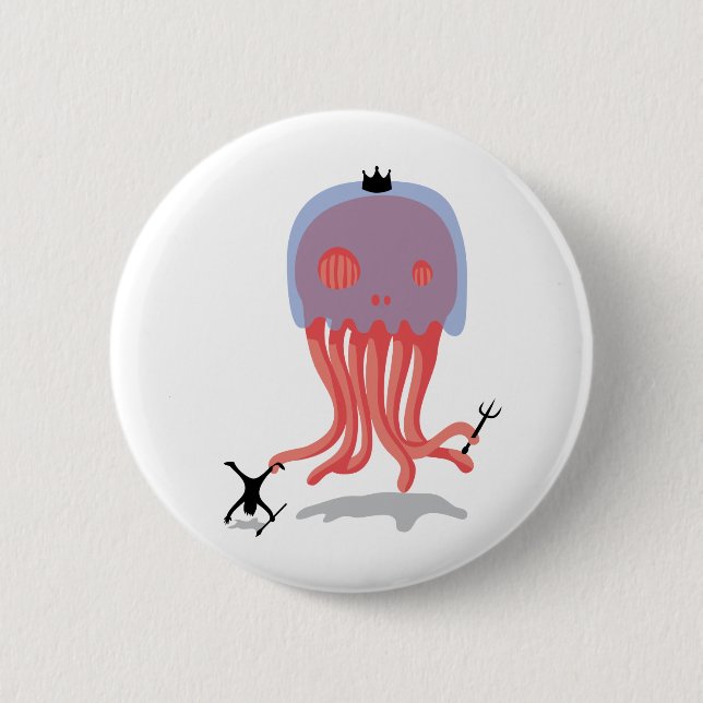Skull Jellyfish Button (Front)