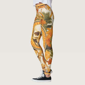 Skull Jungle | Colorful Pattern Leggings