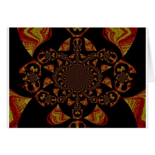 Skull Kaleidoscope Art Print (Front Horizontal)