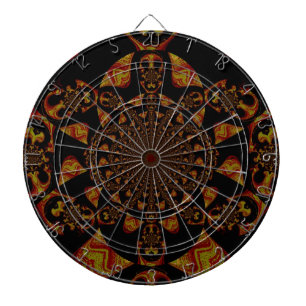 Skull Kaleidoscope Art Print Dart Board
