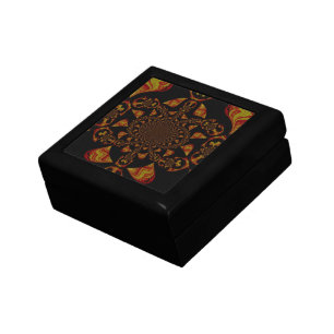 Skull Kaleidoscope Art Print Keepsake Box