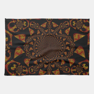 Skull Kaleidoscope Art Print Kitchen Towel