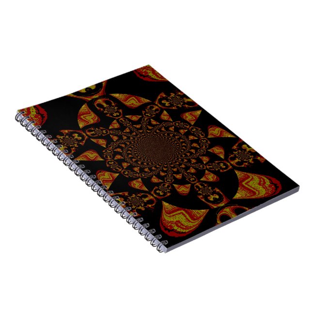 Skull Kaleidoscope Art Print Notebook (Right Side)
