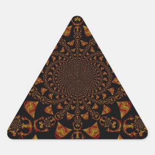 Skull Kaleidoscope Art Print Triangle Sticker
