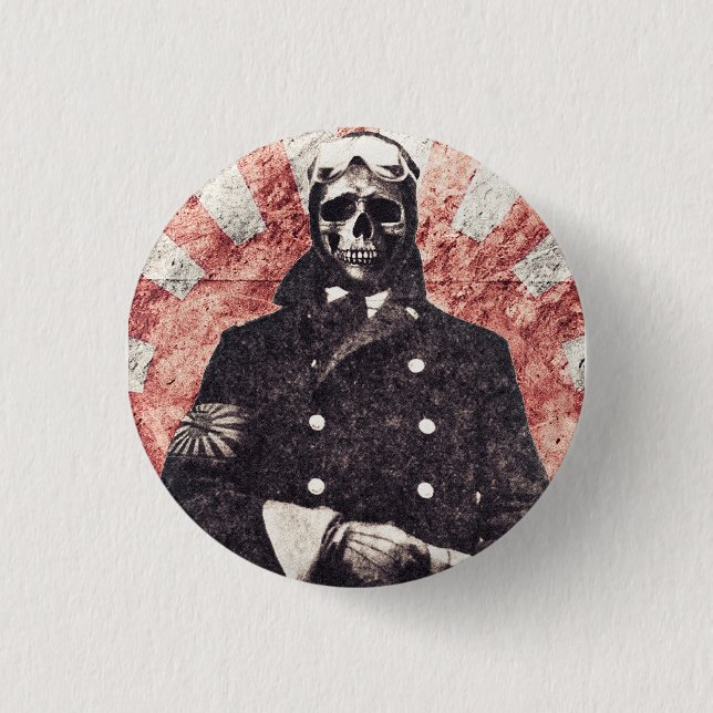 Skull kamikaze button (Front)