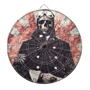 Skull kamikaze dart board
