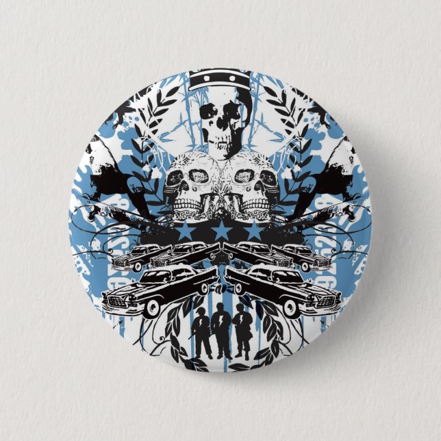 Skull King Pinback Button (Front)