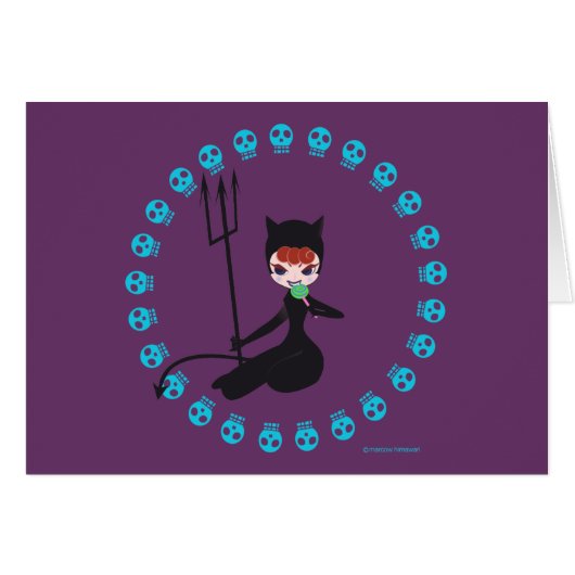 skull&kitty(black) cards (Front Horizontal)