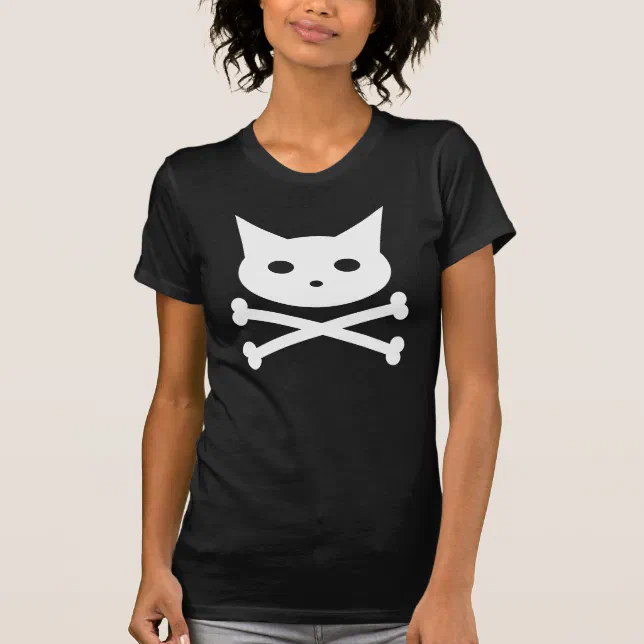 Skull Kitty T-Shirt | Zazzle