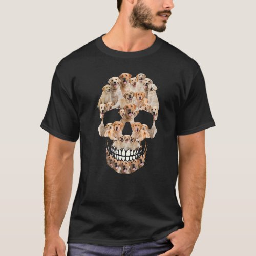 Skull Labrador Dog  Owner Halloween Costume Day T_Shirt