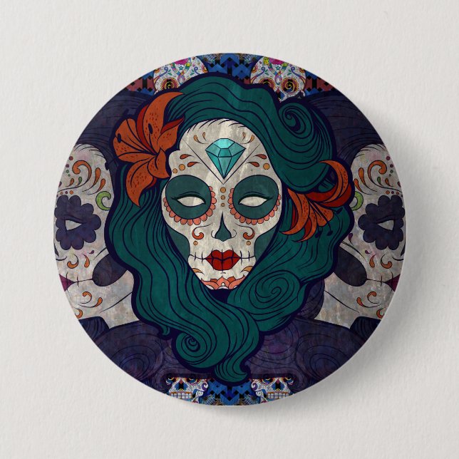 Skull Ladies Button (Front)
