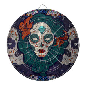 Skull Ladies Dart Board