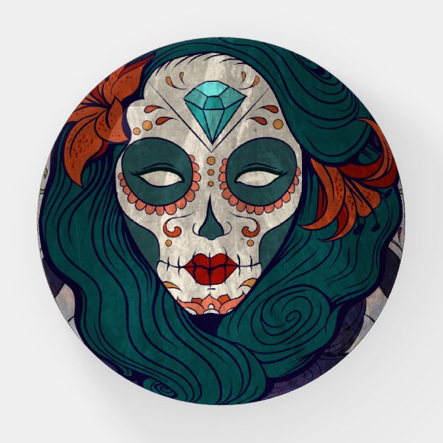 Skull Ladies Paperweight (Front)