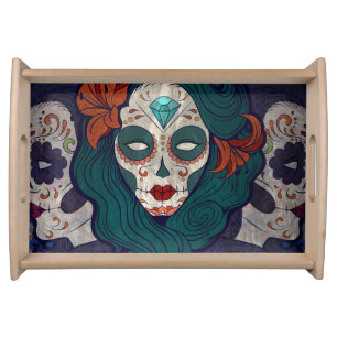 Skull Ladies Serving Tray