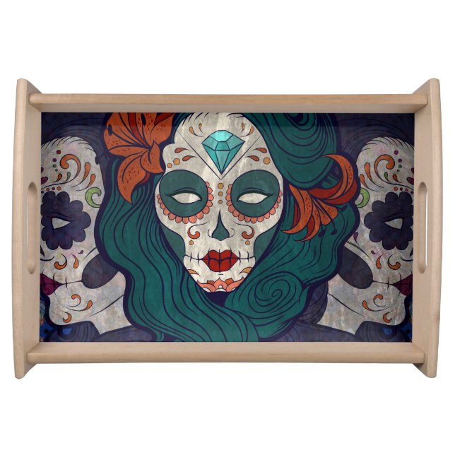 Skull Ladies Serving Tray (Front)