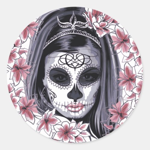 Skull Lady Stickers