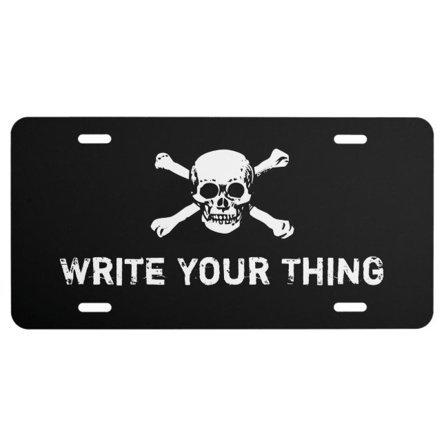 Skull License Plate (Front)