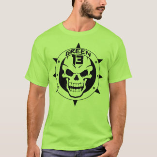 Skull Logo 2 Sided (Green) T-Shirt
