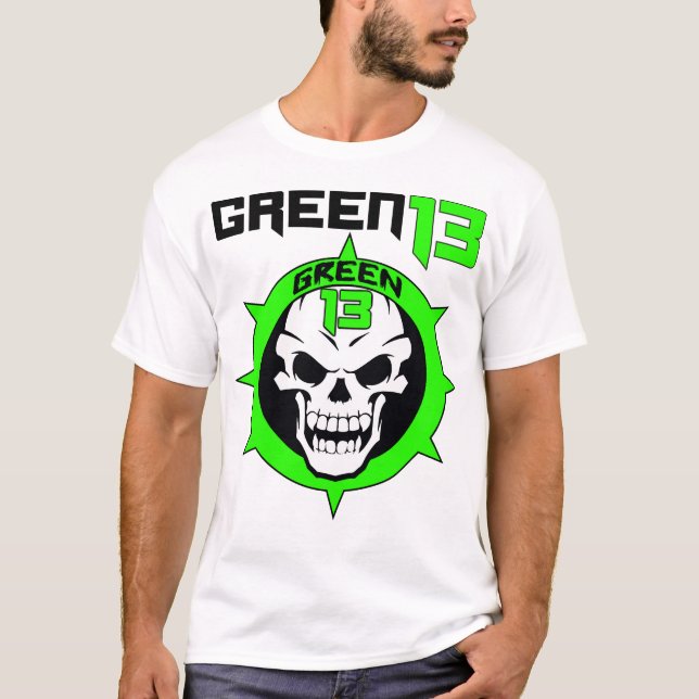 Skull Logo 2 Sided (White) T-Shirt (Front)