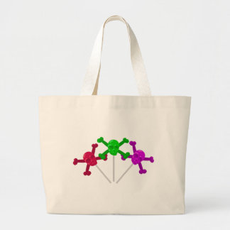 Skull Lollipops Large Tote Bag