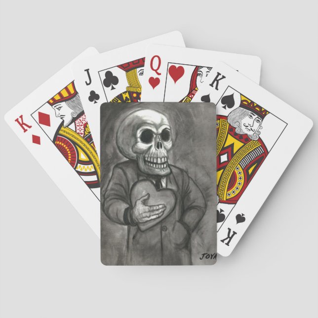 SKULL LOVE ART JACK JOYA POKER CARDS (Back)