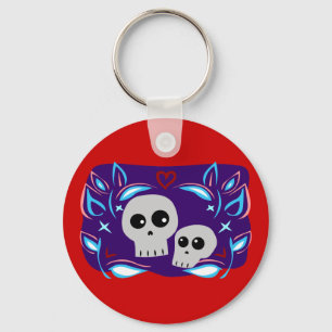 Skull Love Keychain