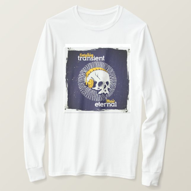 Skull Love Music T-Shirt (Design Front)