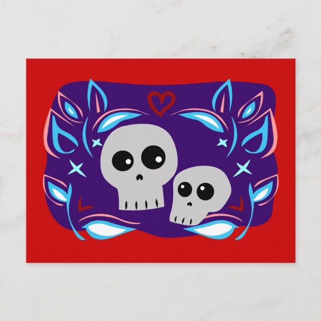 Skull Love Postcard (Front)