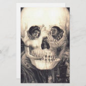 Skull Love Retro Optical Illusion (Front/Back)