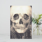 Skull Love Retro Optical Illusion (Standing Front)