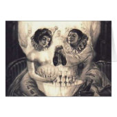 Skull Love Retro Optical Illusion (Front Horizontal)