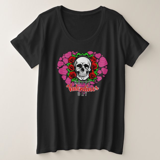 Skull Love - Women's Plus T-Shirt (Design Front)