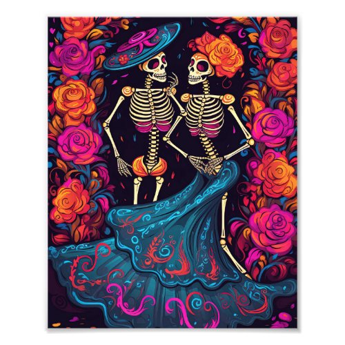 Skull Lover Skeleton Day Of The Dead Skull Poster