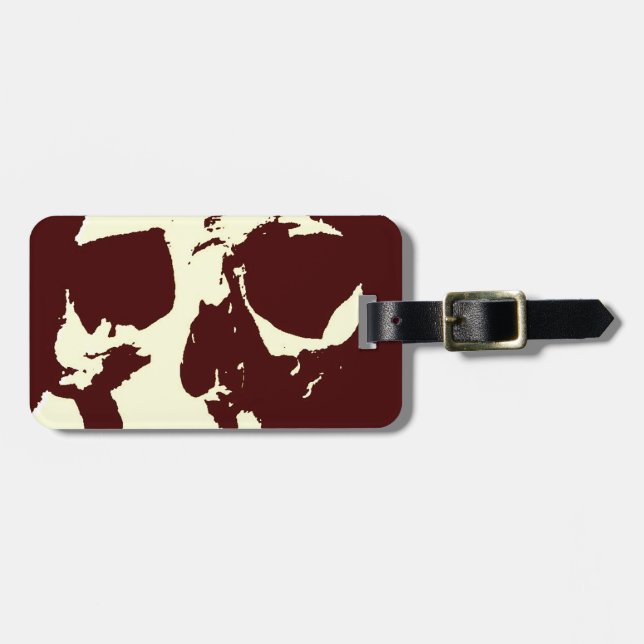 Skull Luggage Tag (Front Horizontal)
