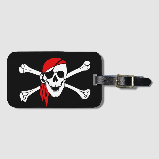 Skull Luggage Tag (Front Horizontal)
