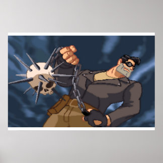 Skull Mace Poster