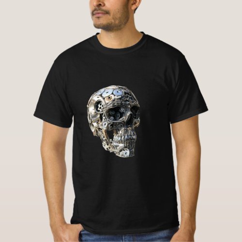 Skull Made of Motorcycle PartsThe spirit of the M T_Shirt