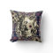 Skull made of poppies and butterflies