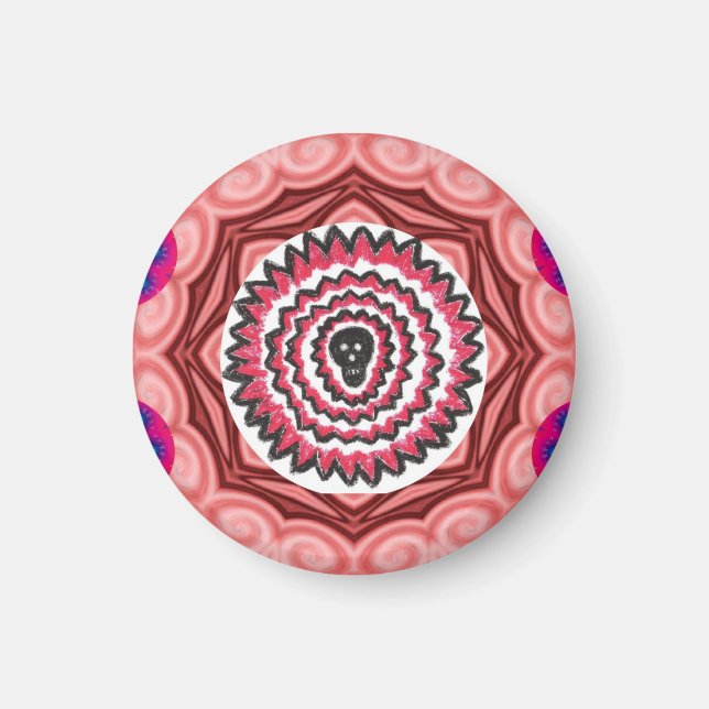 Skull Magnet Round (Front)