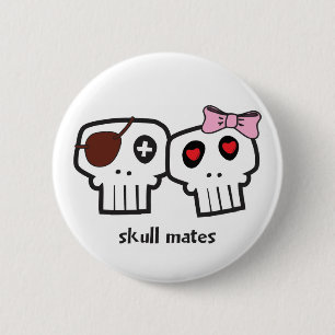 Skull Mates Button