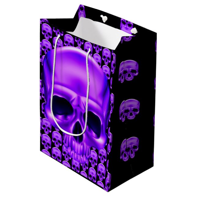Skull Medium Gift Bag (Front Angled)
