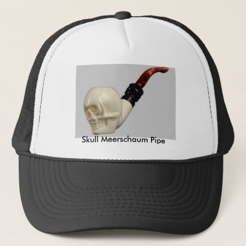 Skull Meerschaum Pipe Trucker Hat
