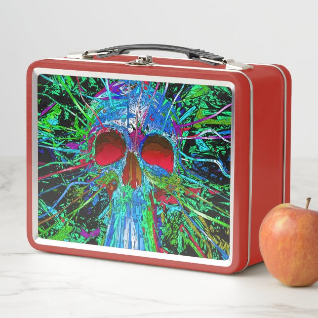 Skull Metal Lunch Box (In Situ)