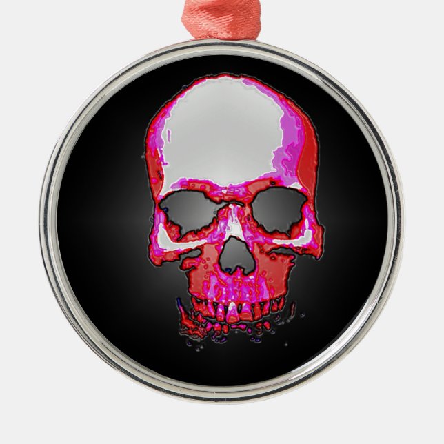 Skull Metal Ornament (Front)